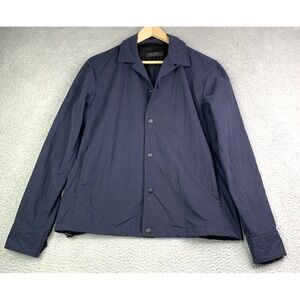 Rag & Bone Finlay Shirt Jacket Mens Size Medium Dark Blue Button Snap